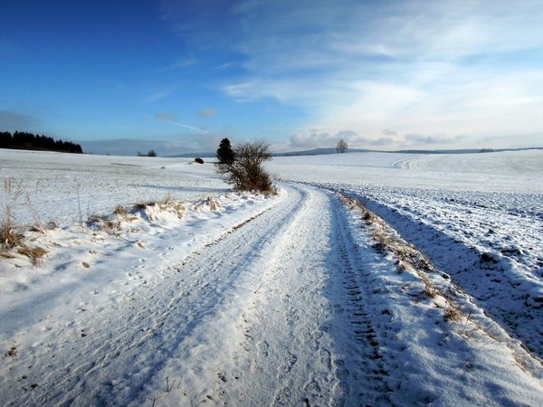 Frische Luft beim Winterlauf