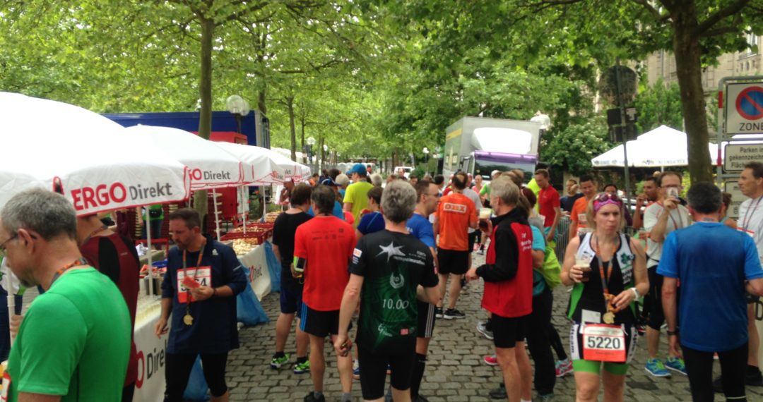 Metropolmarathon, Fürth, Twitterlauftreff, Prosecco, Zielverpflegung